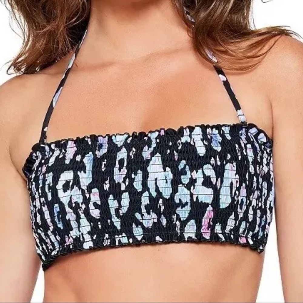 SALT & Cove Leopard Instinct Bikini Swim Top